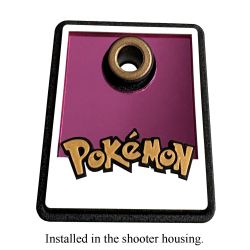 'Custom Shooter Housing Plate For Pokemon on Pinball Machines